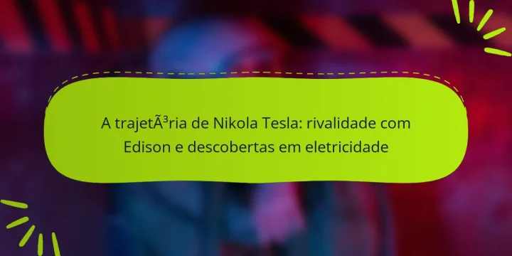 A trajetória de Nikola Tesla: rivalidade com Edison e descobertas em eletricidade