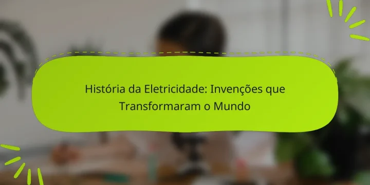 História da Eletricidade: Invenções que Transformaram o Mundo