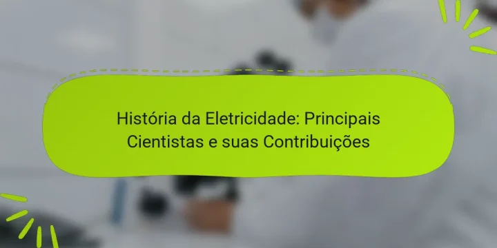 História da Eletricidade: Principais Cientistas e suas Contribuições